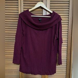 Torrid Deep Purple Cowl Neck Sweater